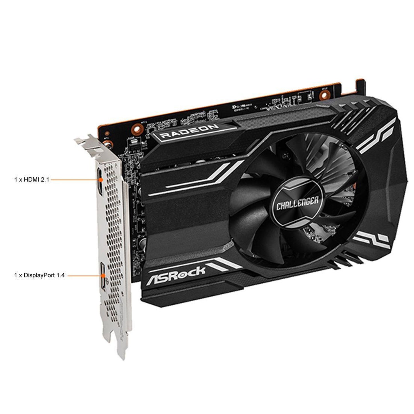 ASRock Challenger Radeon RX 6400 4GB GDDR6 PCI Express 4.0 ITX Video Card RX6400 CLI 4G