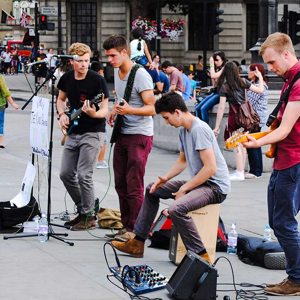 Vidpro MX-042 4-Channel 2-bus Mixer 48V Phantom USB Input