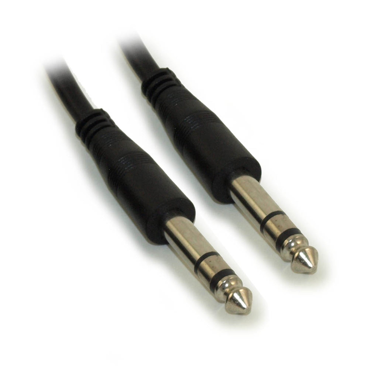 10 1/4" Stereo TRS Phone Cable, Male to Male, 28AWG, Nickel Plated