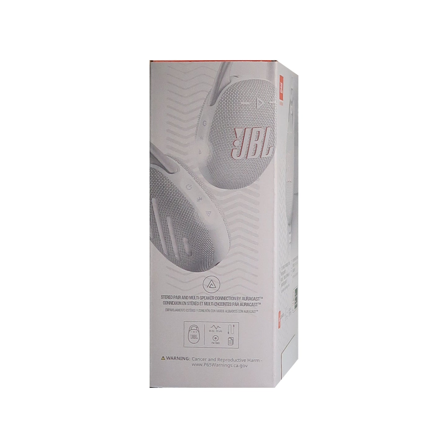 JBL Clip 5 Portable Waterproof Wireless Speakers (White) - 2 Units