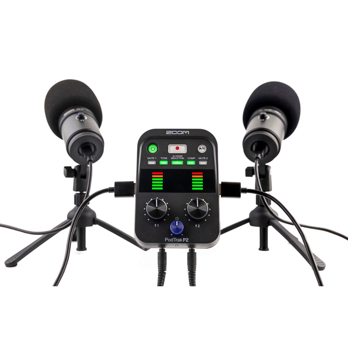 Zoom PodTrak P2 USB Mic Recorder for Podcasters