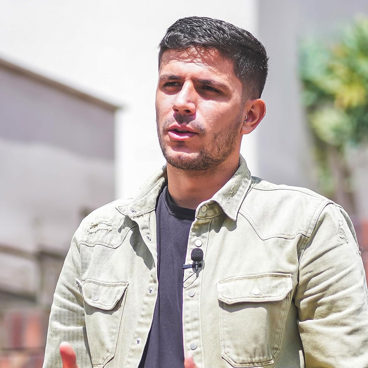 10x Hollyland External Clip On Lavalier Microphone with 3.5mm Audio Jack, Compatible with Lark Max Microphone System-Black