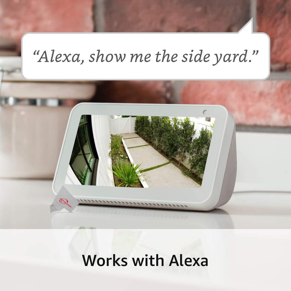 RING Floodlight Cam Wired Plus Motion-Activated 1080p HD White - 3 Pack