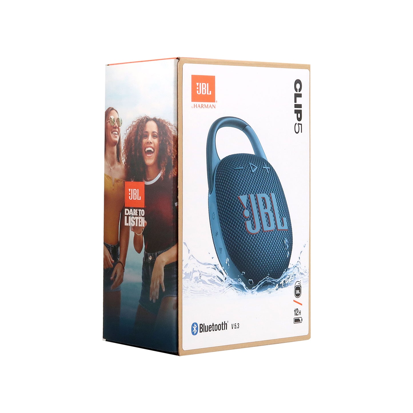 JBL FLIP 6 Wireless Portable Waterproof Speaker (Blue) with JBL Clip 5 Portable Waterproof Wireless Speaker (Blue)