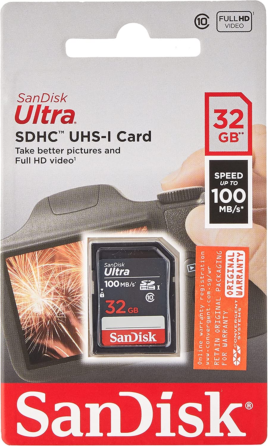 SanDisk 32GB SDHC Ultra 100MB/s
