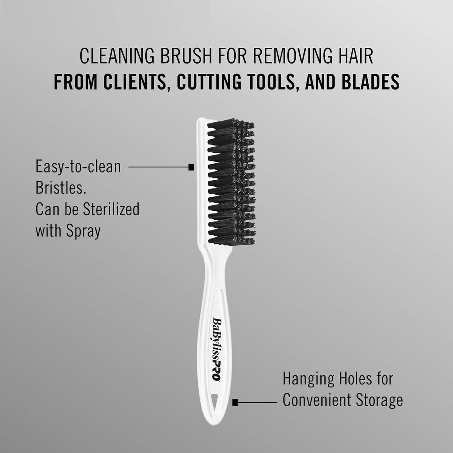 BaByliss Pro Fade Brush - White BPFADEBW