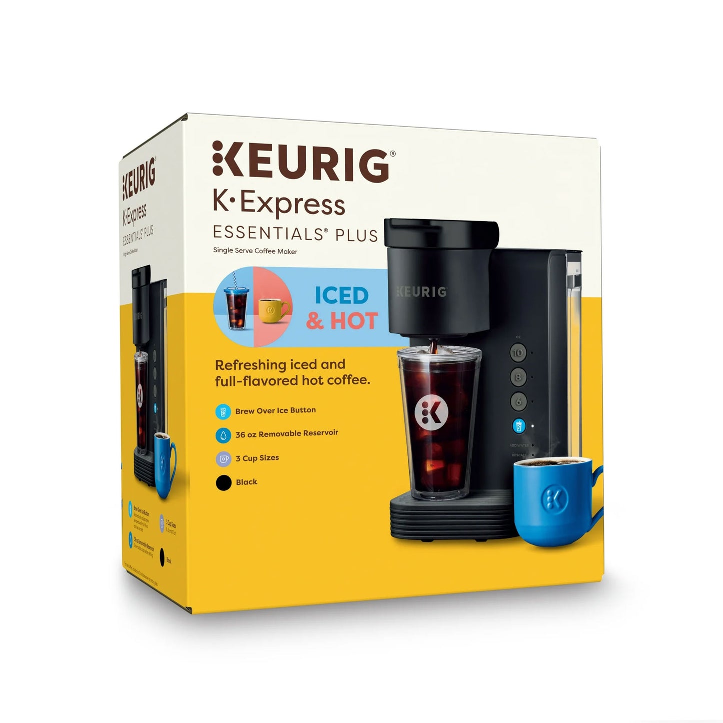 Keurig K-Express Essentials Single Serve K-Cup Pod Coffee Maker, Black