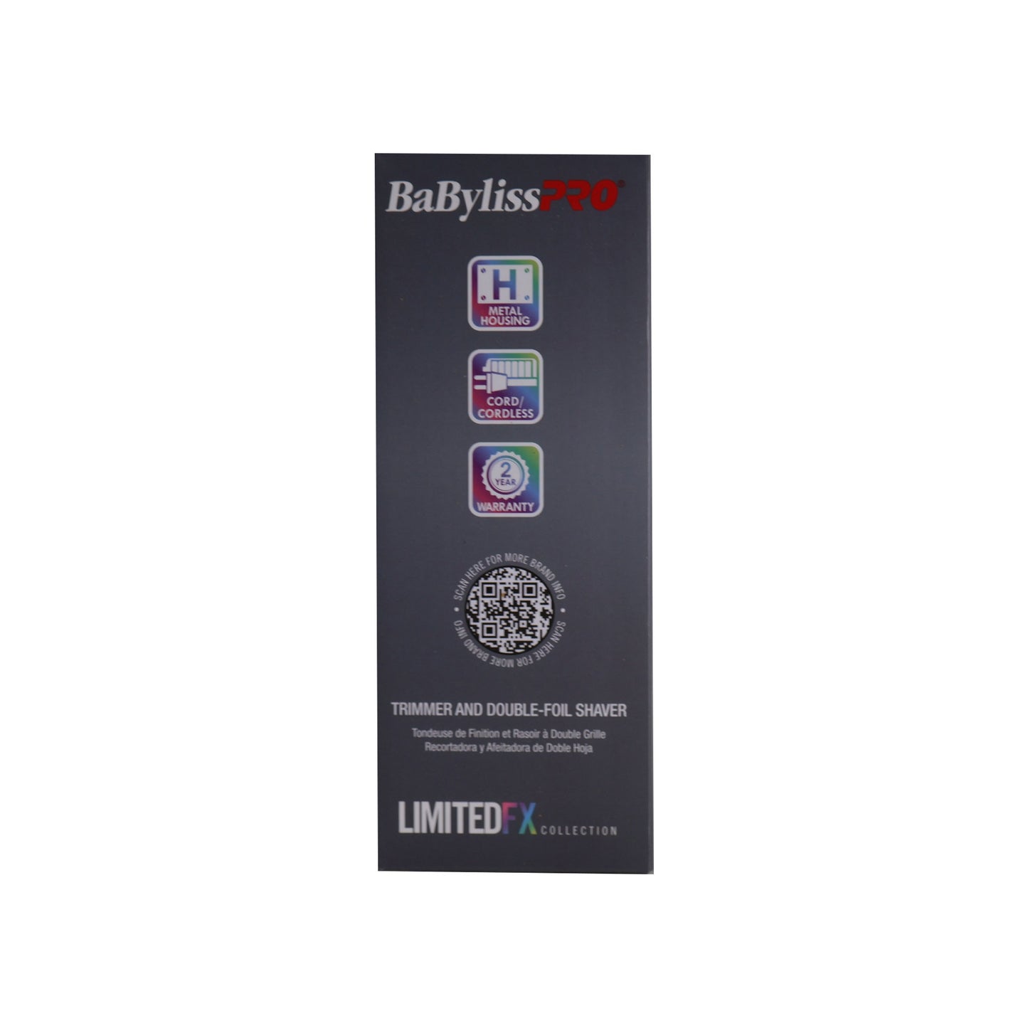 BaByliss Pro LIMITEDFX Collection Limited Edition Trimmer and Double Foil Shaver Irredescent #FXDUOFS2TRB