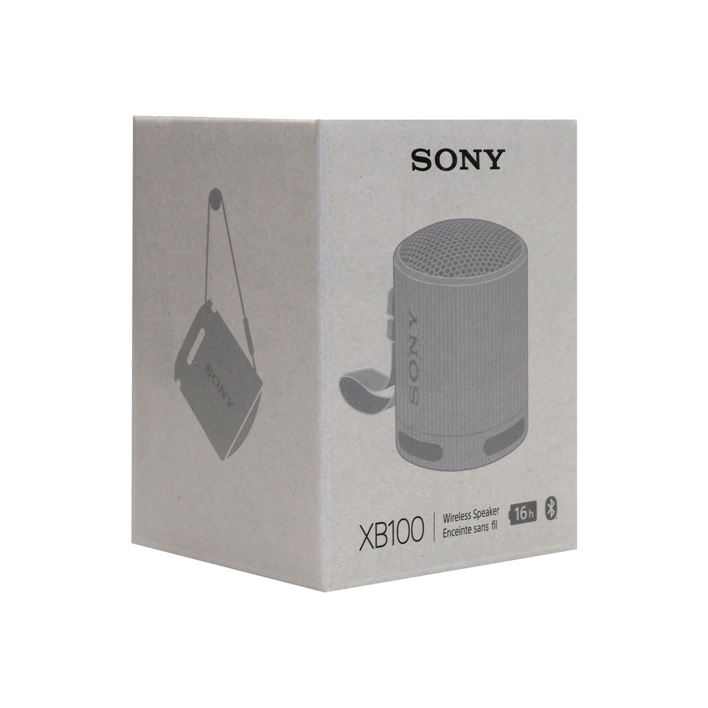 2x Sony XB100 Portable Waterproof Bluetooth Speaker (Gray) – Dual Pack Wireless Audio