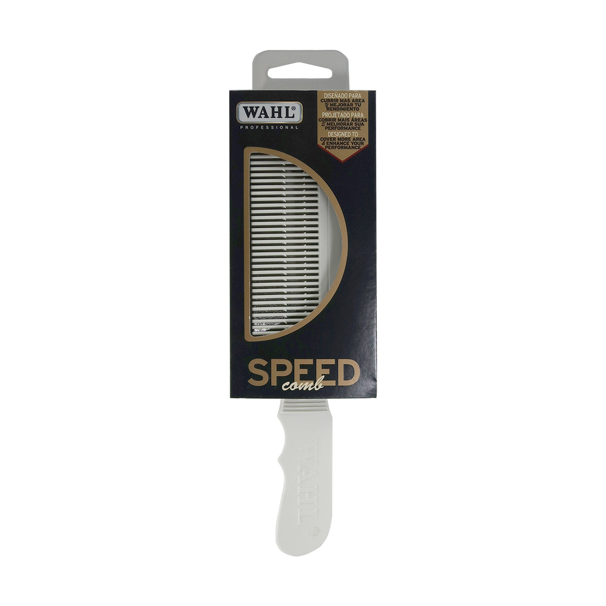 Wahl Profesional 5 Star Series Detailer Trimmer 8081 with Wahl Flat Top Comb White
