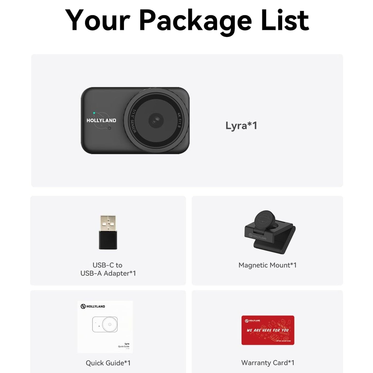 Hollyland Lyra UHD 4K Webcam (Black)