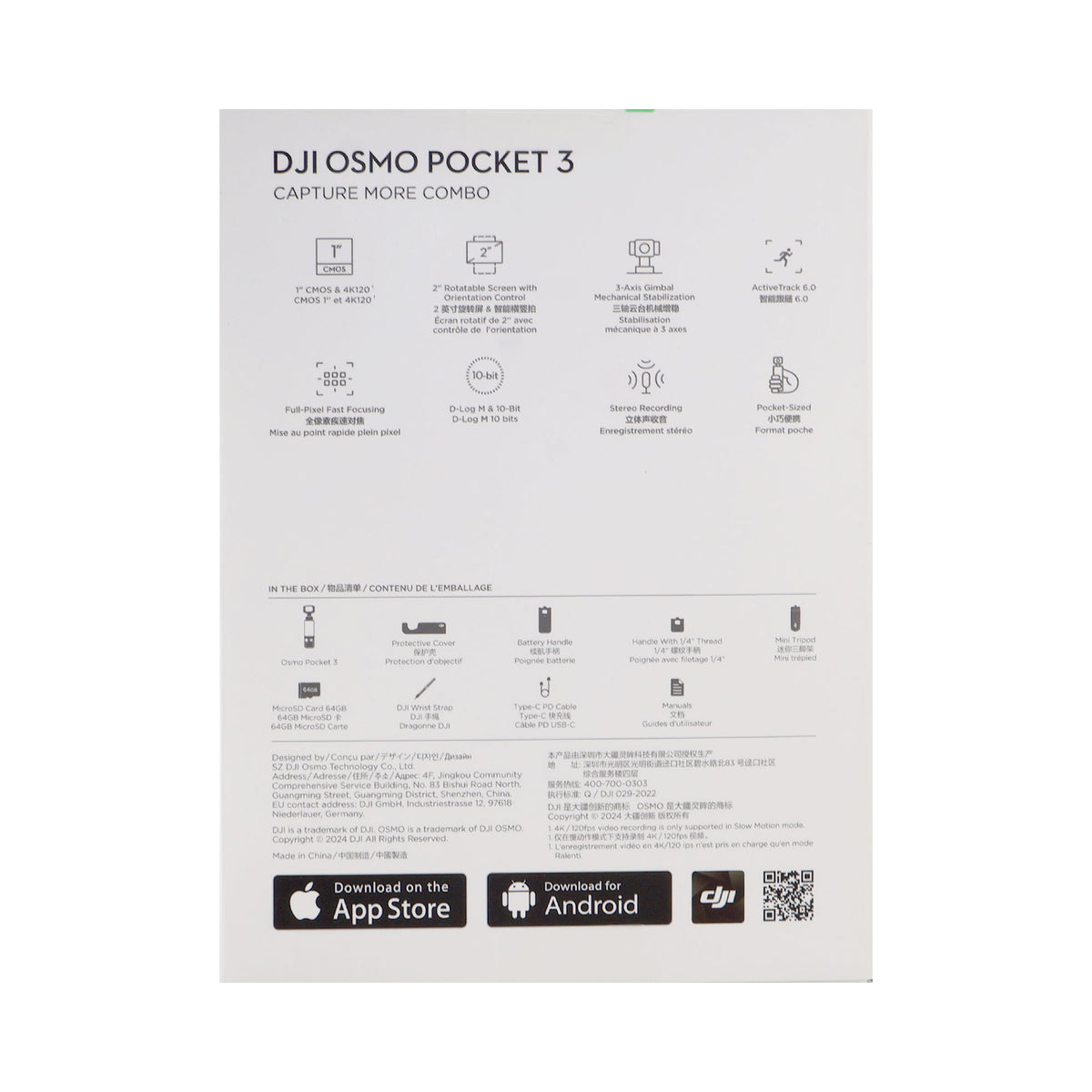 DJI Osmo Pocket 3 Capture More Combo – 4K/120fps Vlogging Camera
