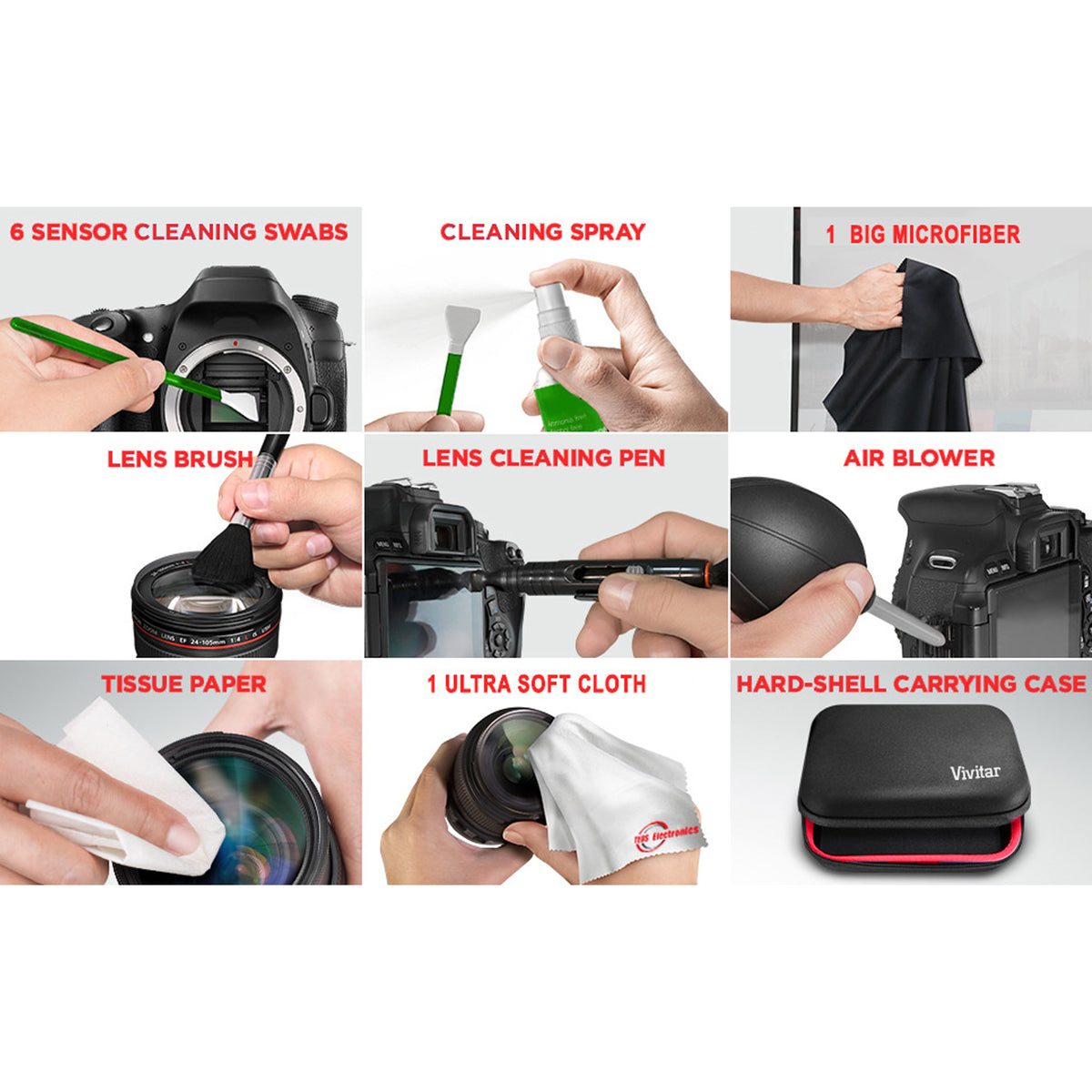 Panasonic CX20 Professional Compact 4K Camcorder with XLR Inputs & IP Connectivity - International Model + Transcend 128GB SDXC/SDHC 300S Memory Card + Full Size DSLR Gadget Bag + Professional Cleaning Kit