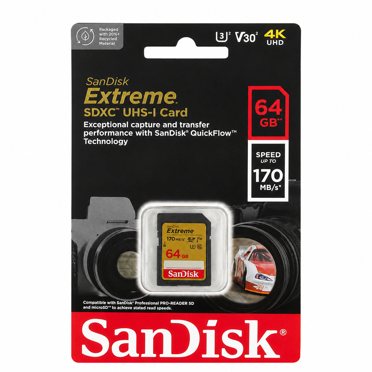 SanDisk Extreme 64GB SDXC UHS-I Memory Card