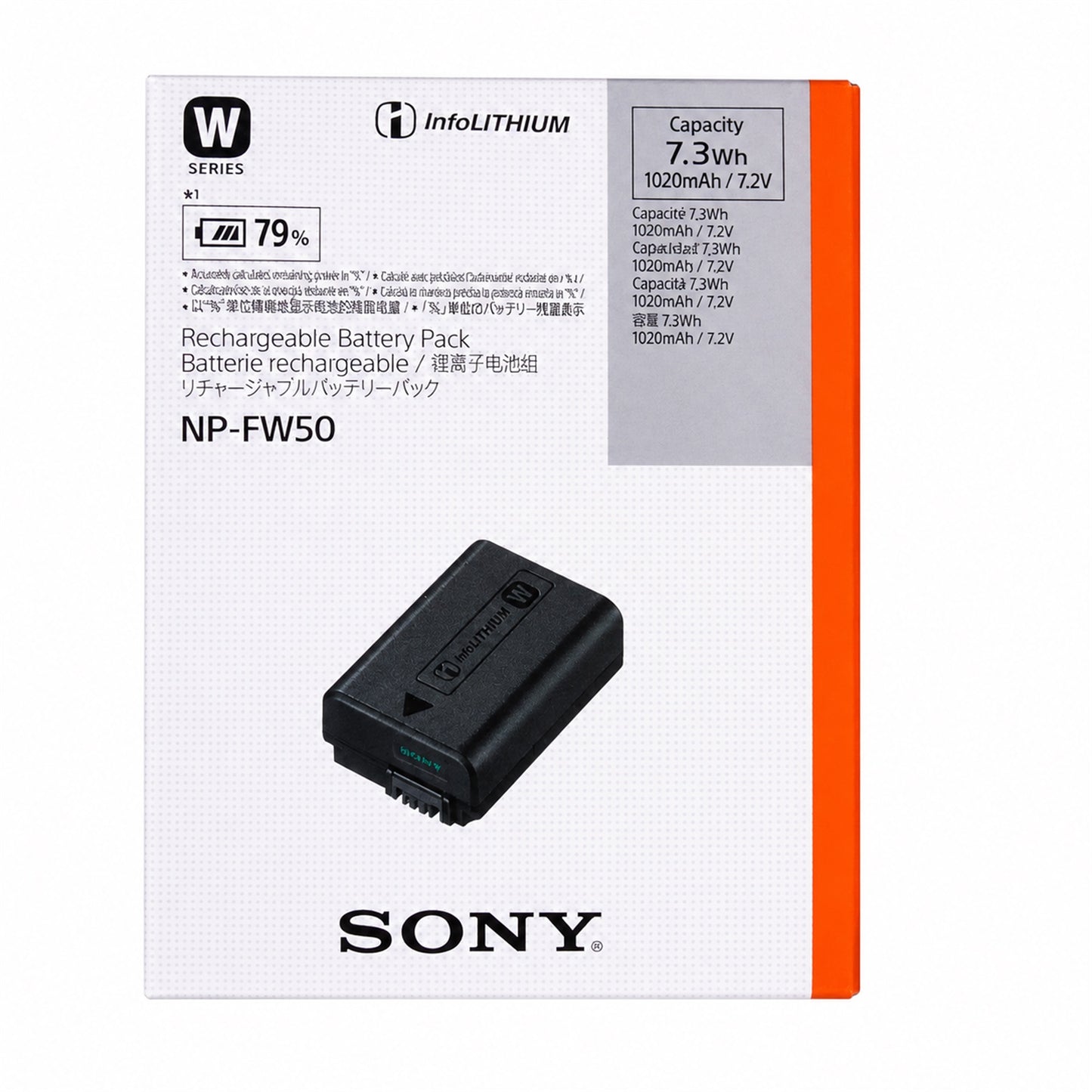 Sony NP-FW50 InfoLITHIUM W-Series Rechargeable Battery (1020mAh)