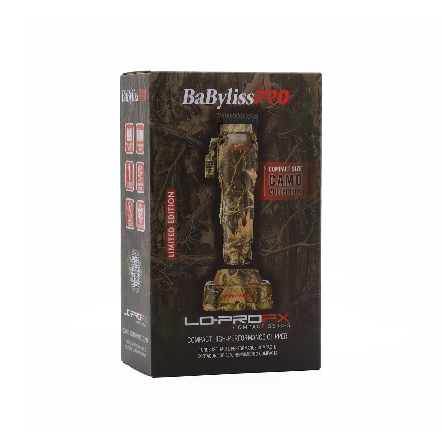 Babyliss Pro LO-PROFX Limited Edition Compact High-Performance Cordless Clipper (Camo) FX82CAM
