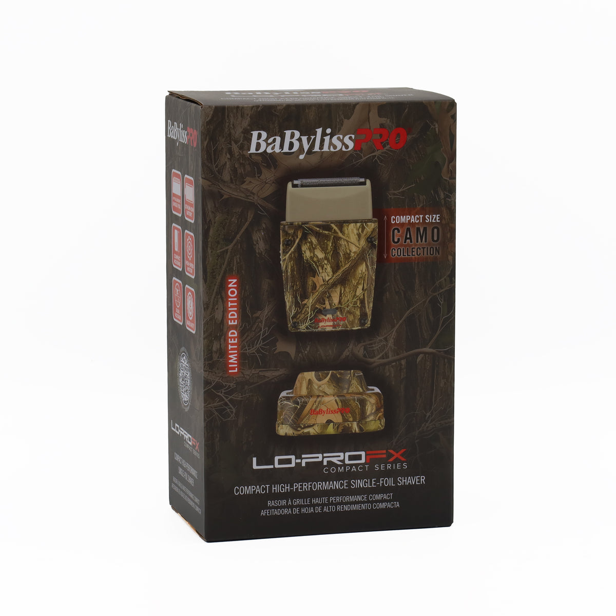 BaByliss Pro LO-PROFX Limited Edition Compact Single-Foil Shaver (Camo) FXLPFS1CAM