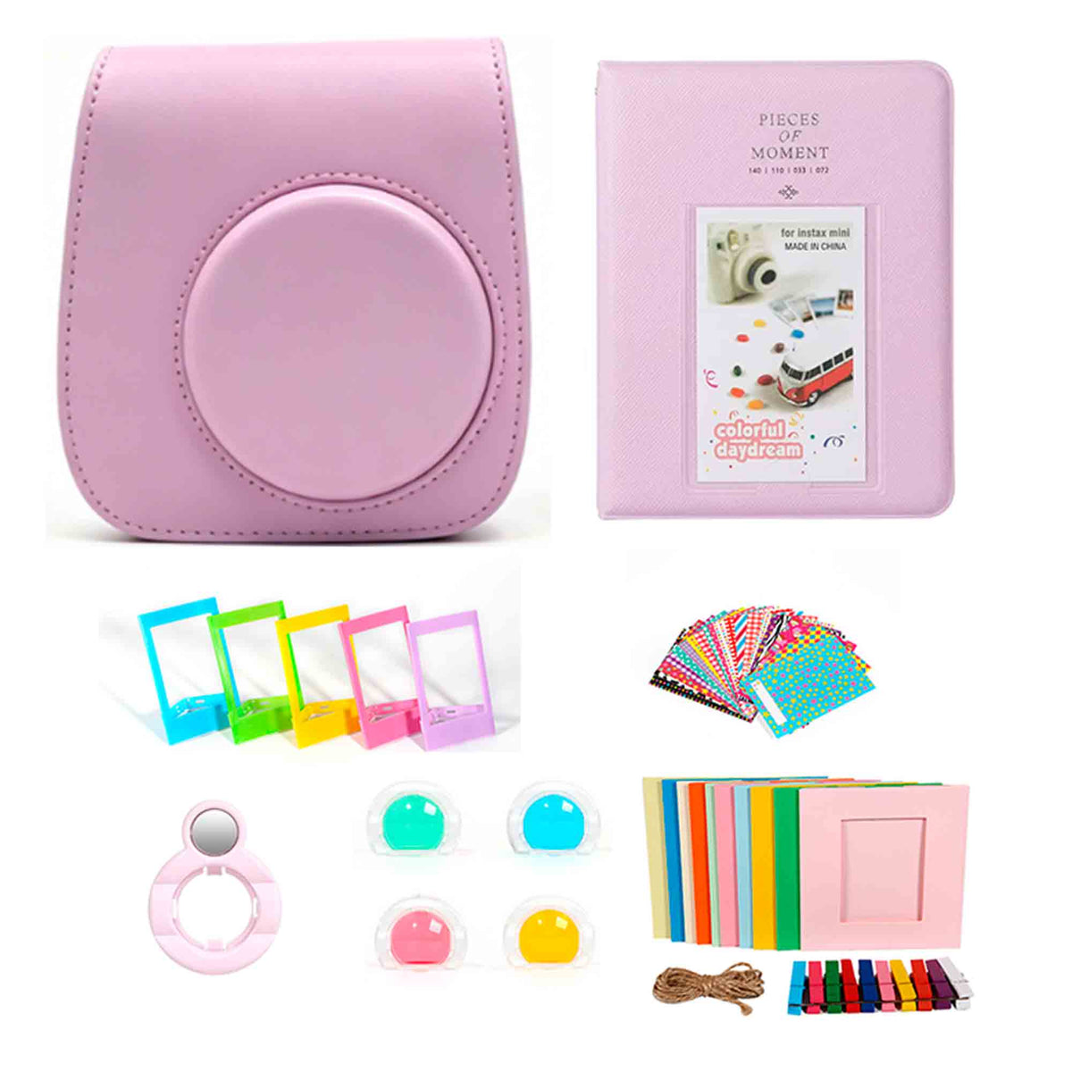 FUJIFILM INSTAX MINI 13 Instant Film Camera (Candy Pink) - Complete Bundle Kit