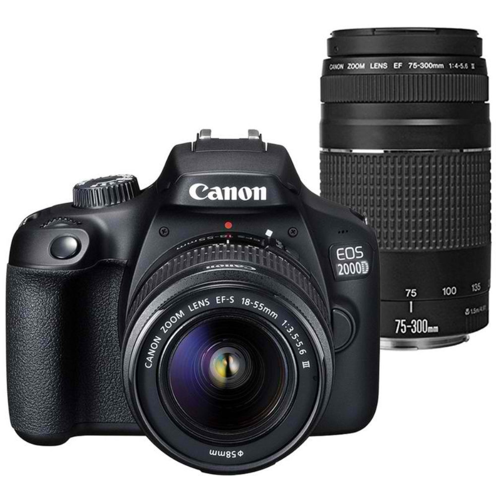 Canon EOS 2000D / Rebel T7 24.1MP Digital SLR Camera + Canon EF-S