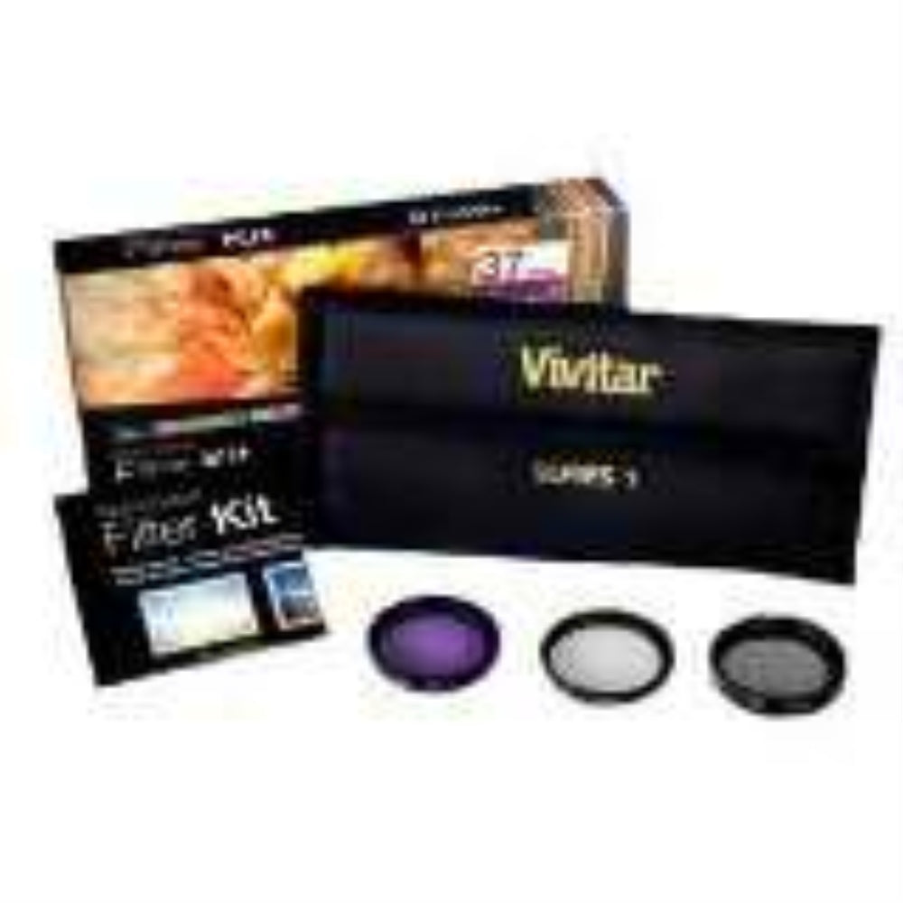 Vivitar 3 Pc Filter Kit 52MM UV/CPL/FDL