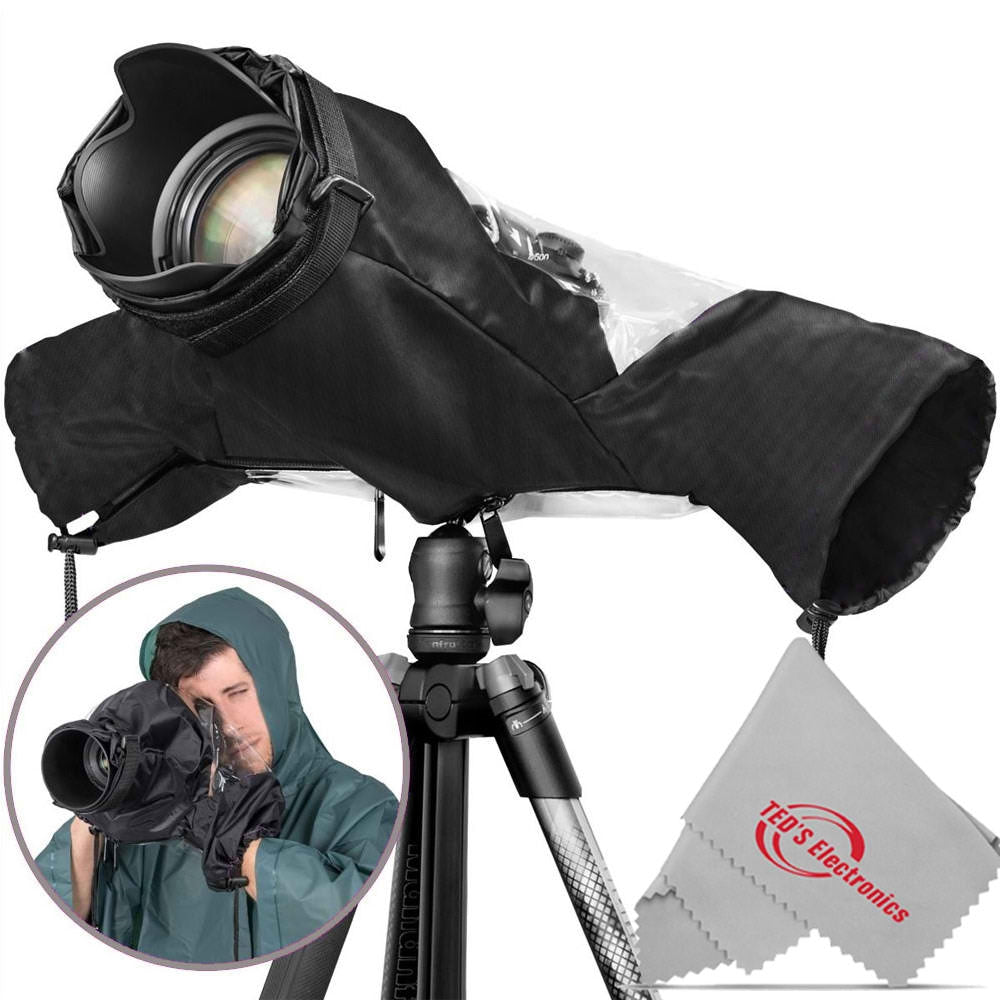 Waterproof Camera Rain Cover Shield Coat Protector Sleeve for Large Canon Nikon Sony Digital SLR Camera