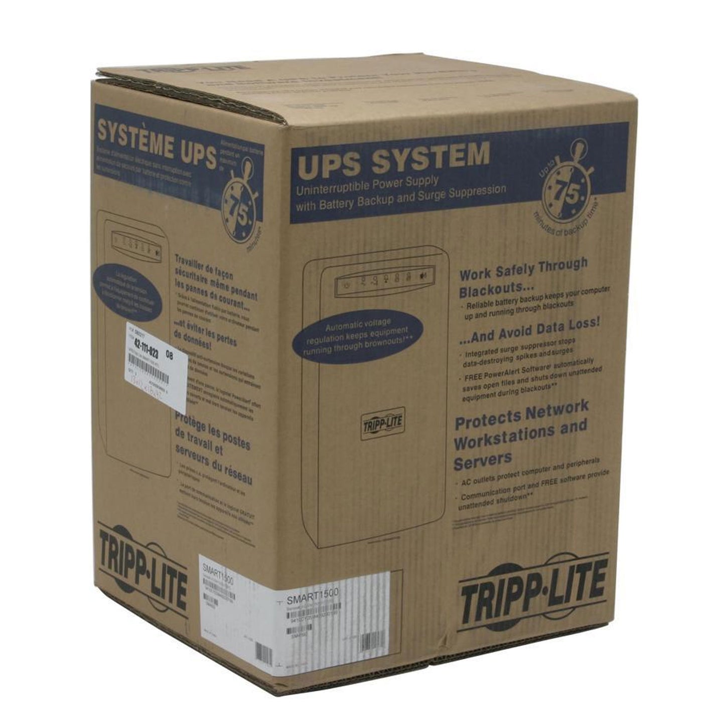 Tripp Lite SMART1500 Smart Pro 1500 VA 980 Watts Tower 6 Outlets Line Interactive UPS