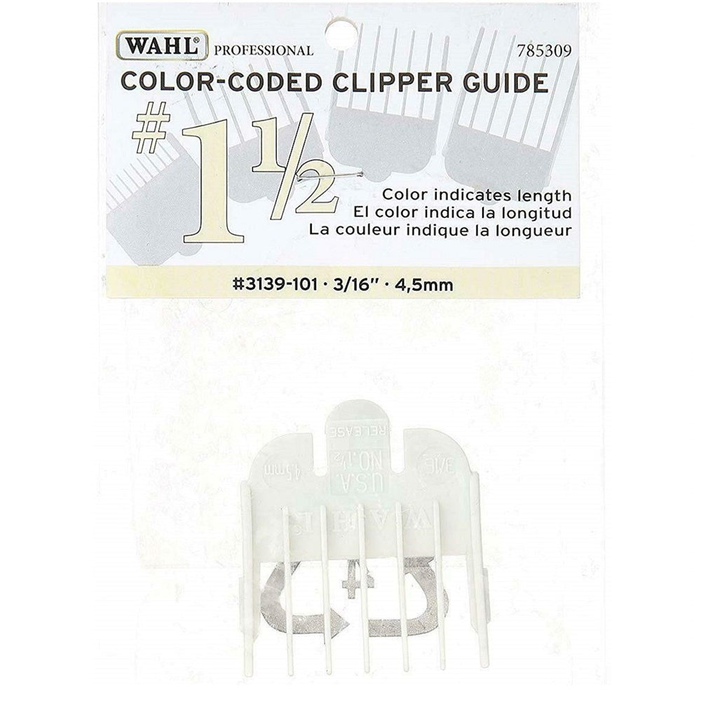 5 Units Wahl Peanut Guides 4 Pcs Set Fits Peanut, Beret, Sterling Mag - White #3166-100