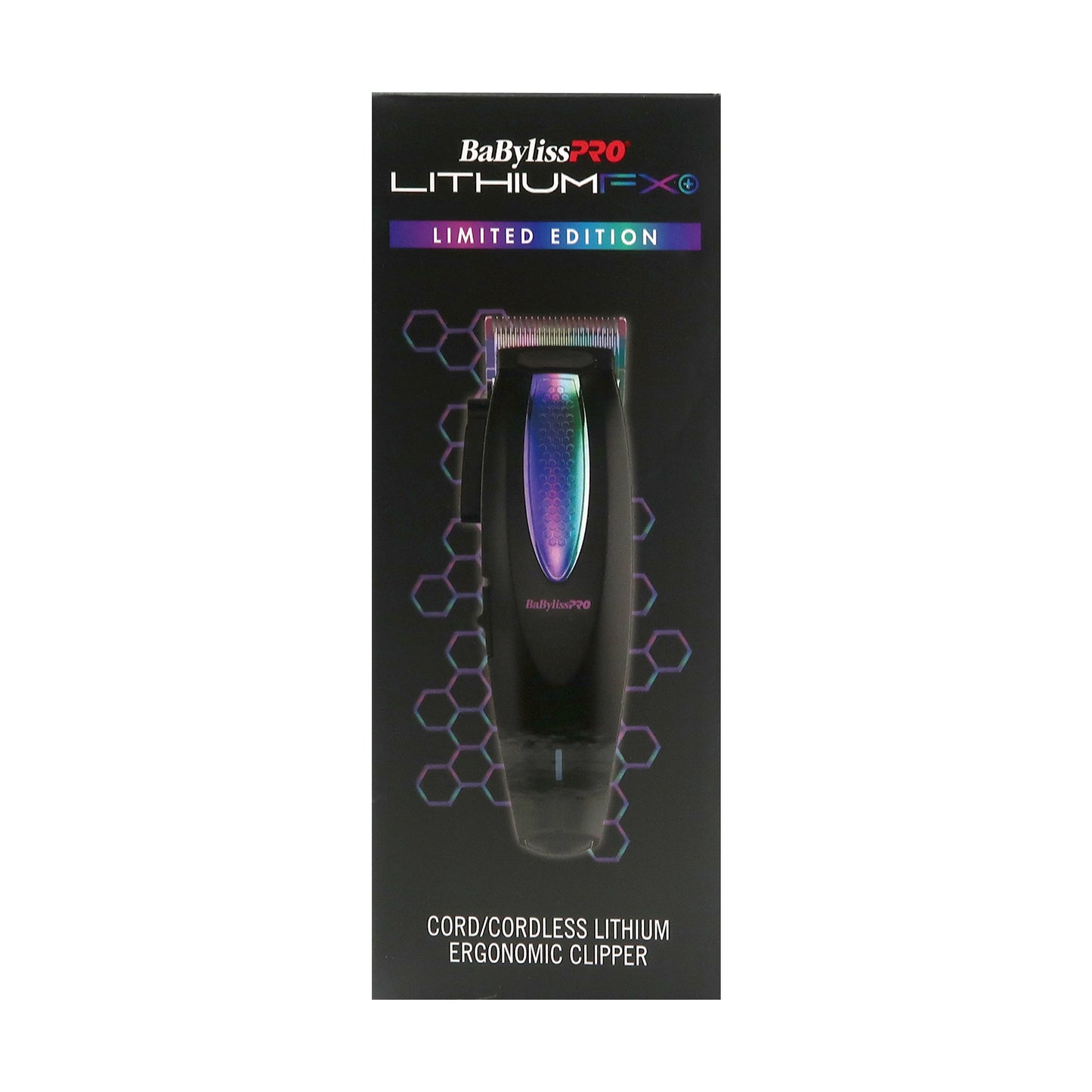 BaByliss Pro LithiumFX Limited Edition Cord/Cordless Clipper & Trimmer Iridescence #FX73HOLPKRB