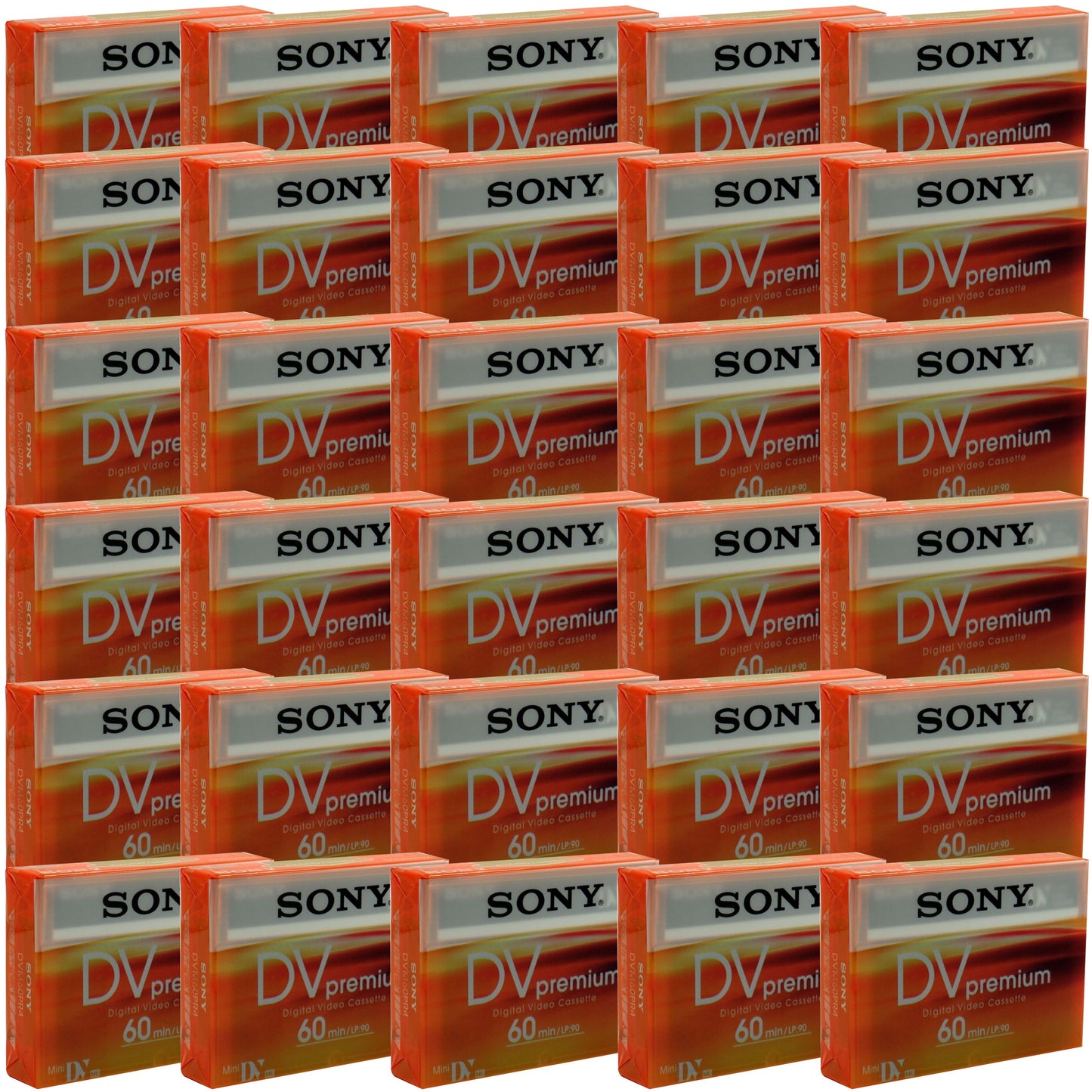 30x Sony Premium Mini DV 60 Minute Digital Video Cassette Tape DVM60PR4J