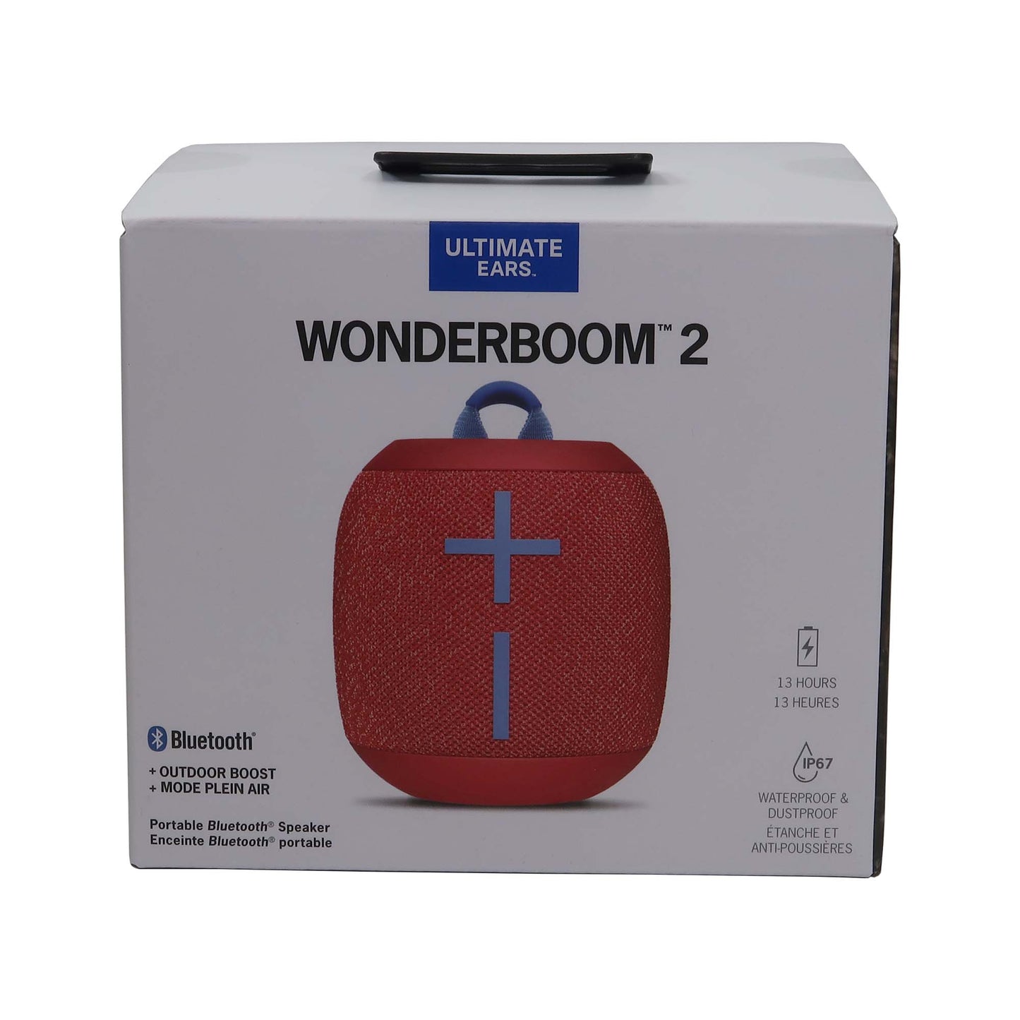 2x Ultimate Ears WONDERBOOM 2 Portable Bluetooth Speaker (Radical Red)