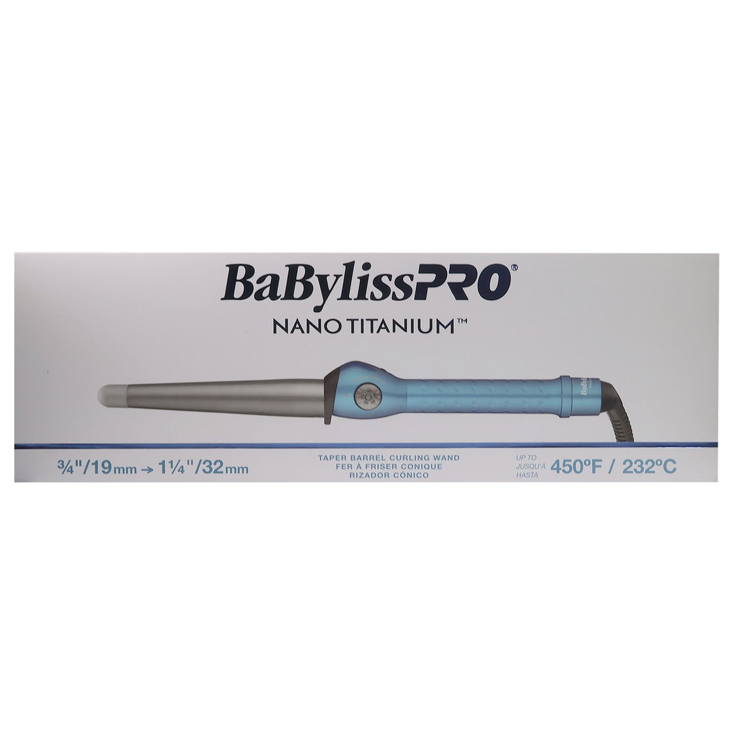 BaByliss Pro LIMITED EDITION Nano Titanium Prima 3000 1¼" Flat Iron Midnight Purple BNTP3000TUC with BaByliss Pro Nano Titanium Conicurl Iron 1¼ - ¾" BNT125TB
