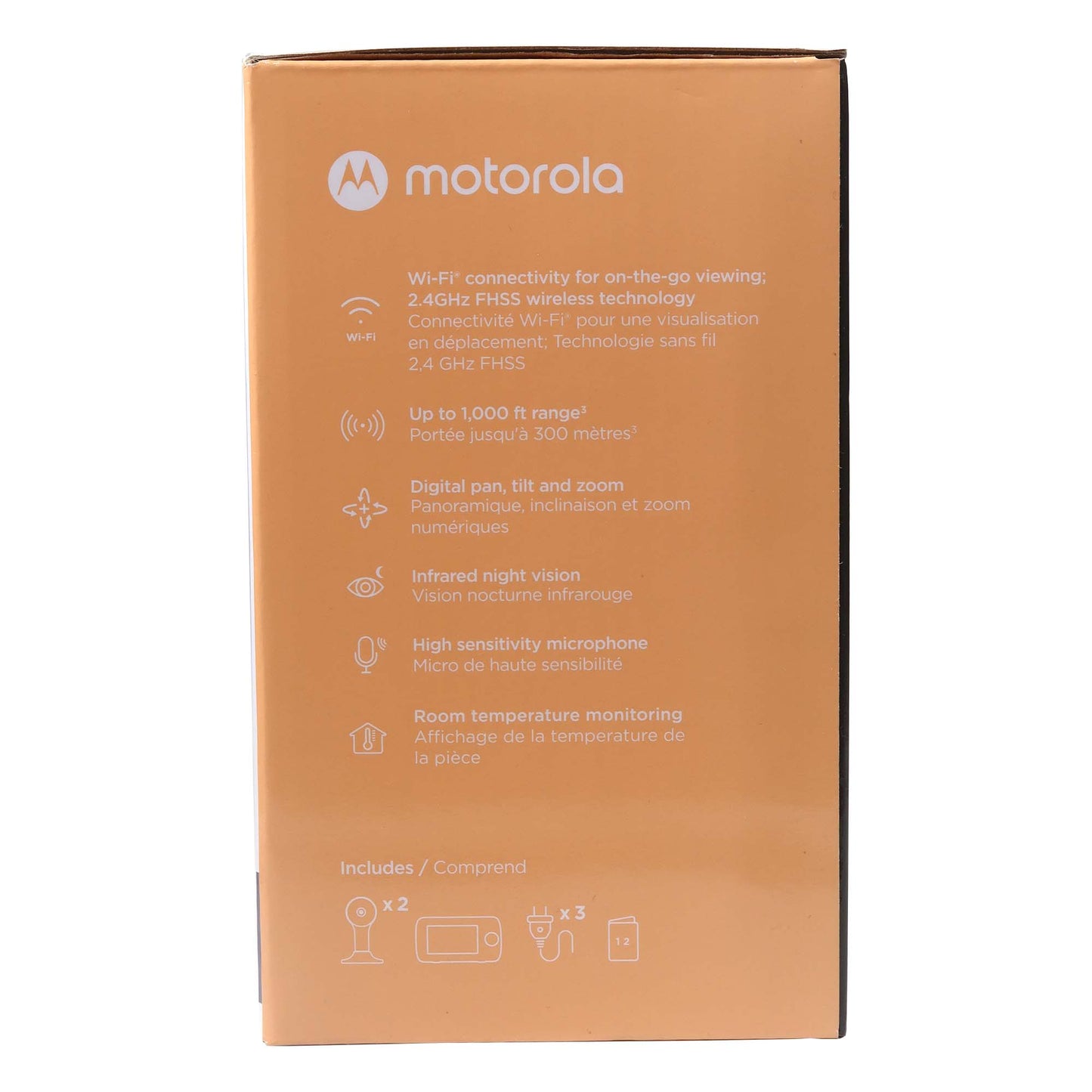 Motorola Full HD Wi-Fi Video Baby Monitor with 2 Cameras, 5" Screen 1000ft Long Range Remote, Connects to Smart Phone App - VM65-2 CONNECT