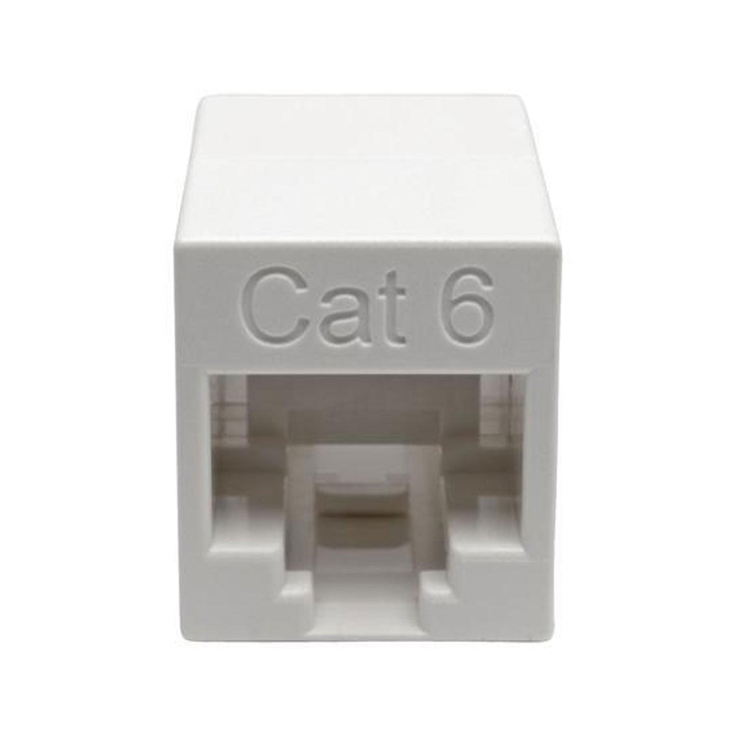 Tripp Lite Cat6 Straight-Through Modular In-Line Coupler Compact F/F TAA (N234-001-WH)