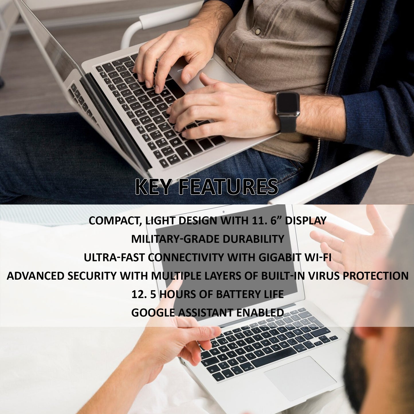 Samsung Chromebook 4 Chrome OS 11.6" HD Intel Celeron Processor N4000 4GB RAM Laptop (XE310XBA-K01US) Platinum Titan