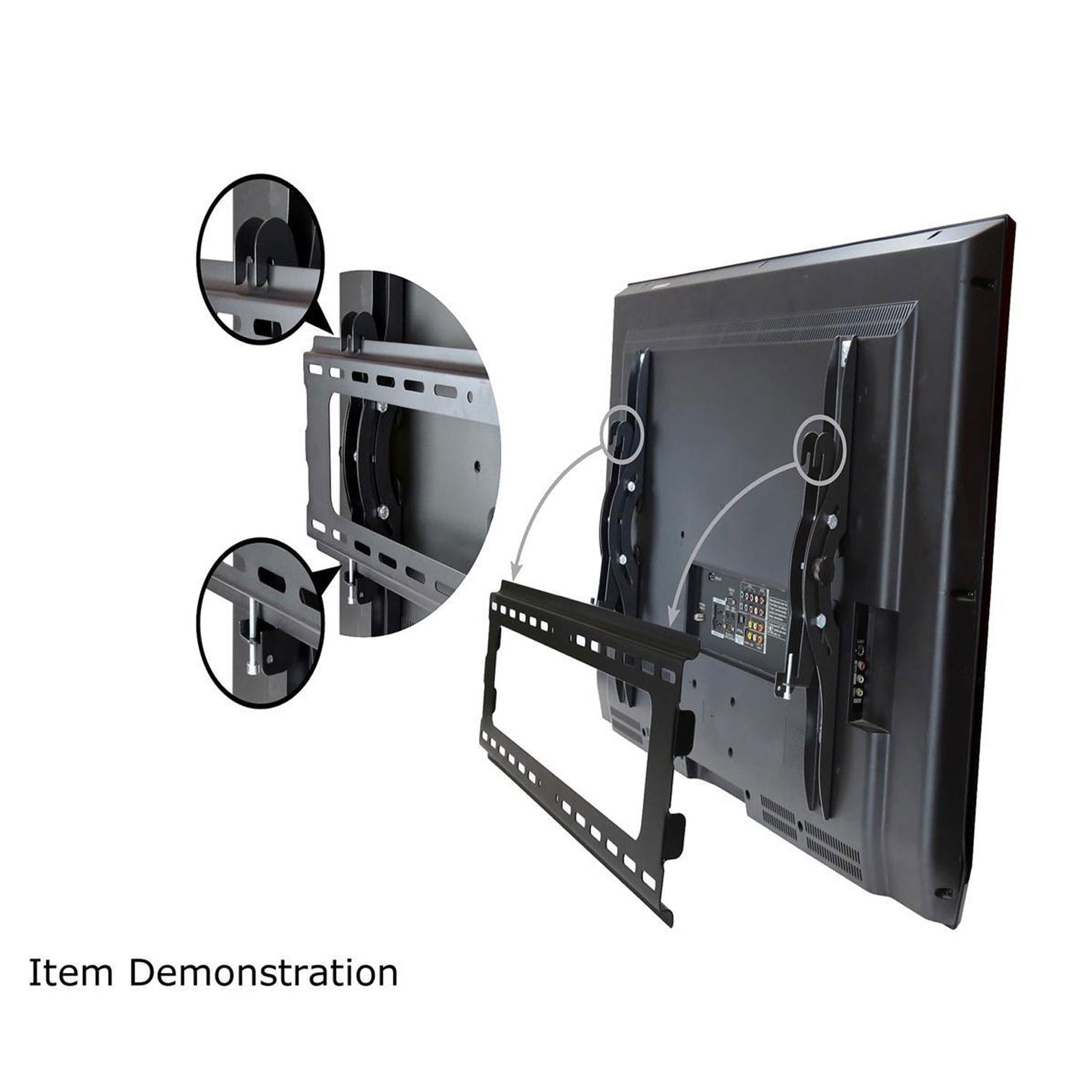 StarTech.com FLATPNLWALL Tilting TV Wall Mount - Heavy Duty Steel - Supports Monitors 32" to 70" - TV Mount - VESA Wall Mount - Monitor Mount