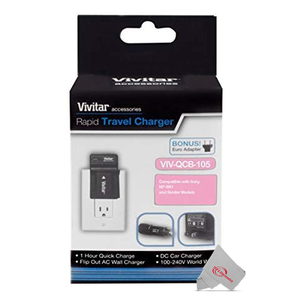 Vivitar VIV-QCB-105 Charger for Sony NP-BX0