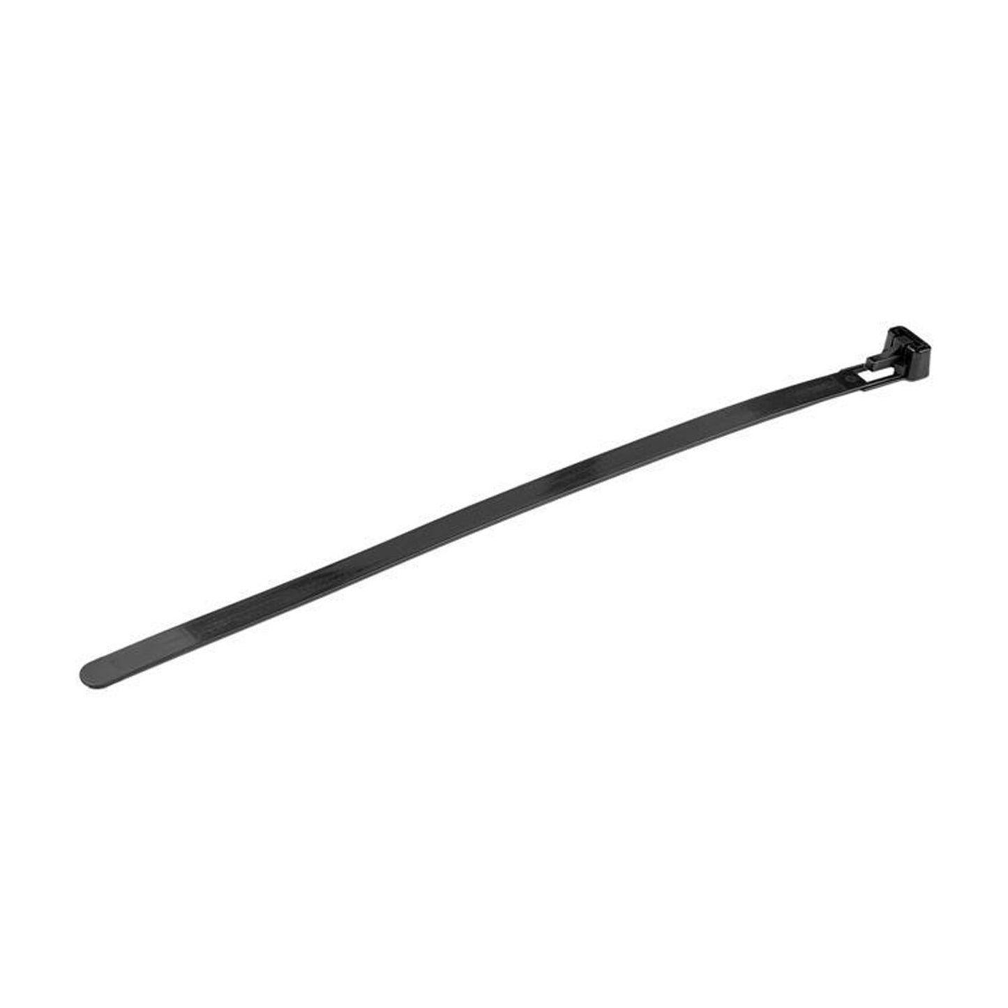 StarTech 100 Pack 8" Reusable Cable Ties Black Large Releasable Nylon/Plastic Zip Ties Resealable Adjustable Network Cable Wraps UL CBMZTRB8BK