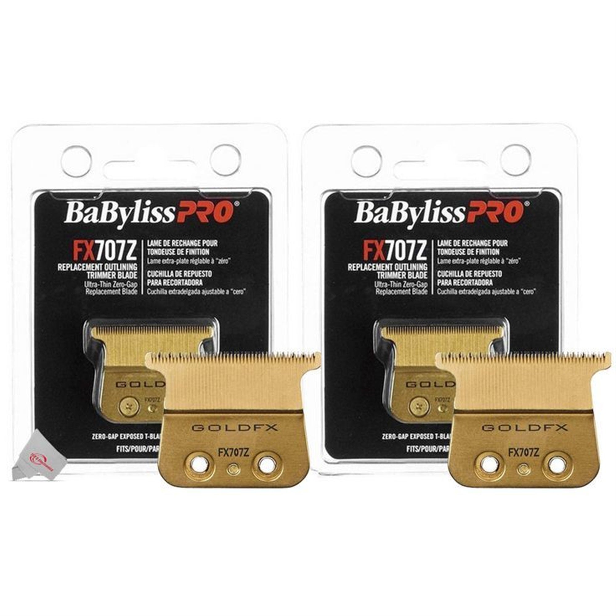 Gold Fx Trimmer Replacement Blade Babyliss Pro Fx707z 2x BaByliss