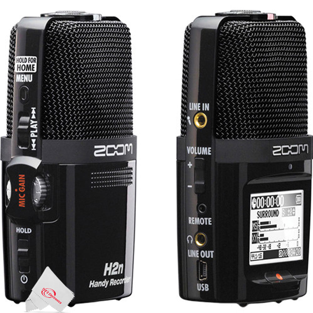 Zoom H2n ext 2-Input / 4 Track Handy Digital Audio Stereo Recorder With 5 Built-In Mic Array