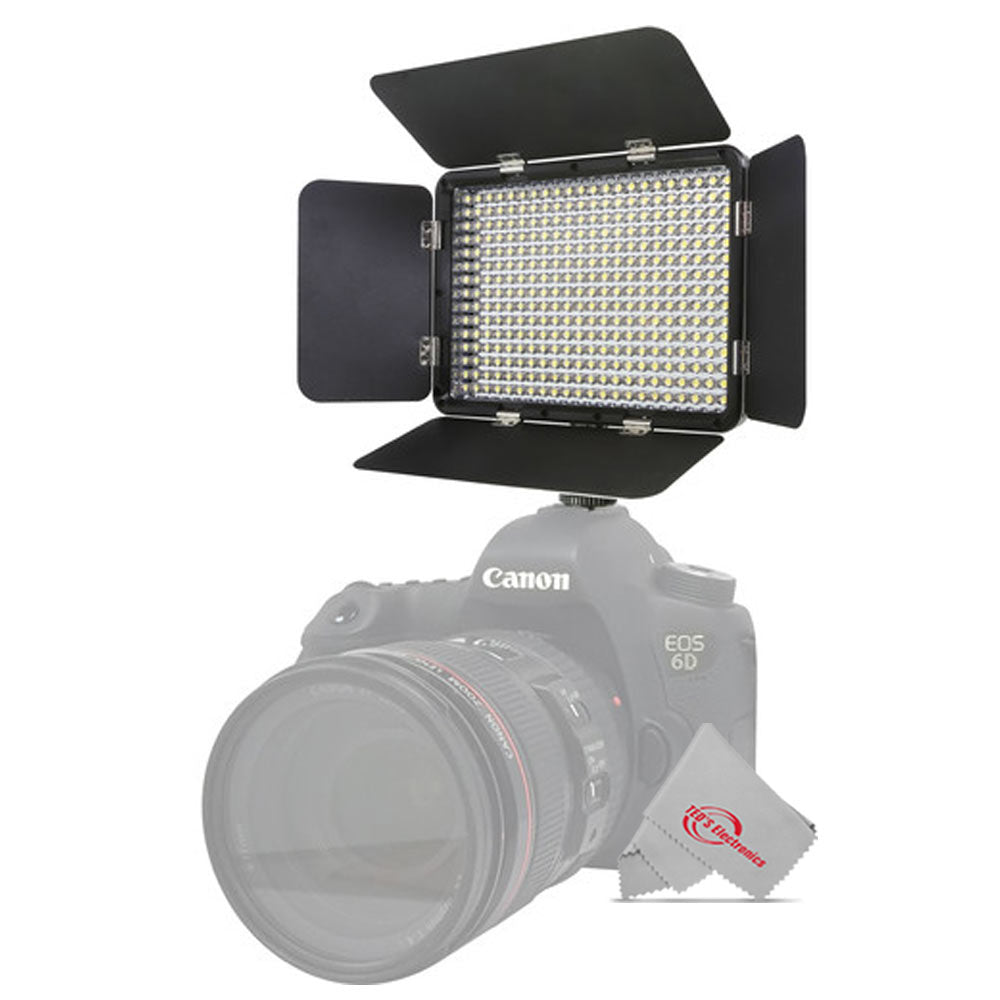 Ultra Slim High-Intensity Dimmable LED Light Panel 5000 Lux Output with 12-Inch Calapsible Pan Tilt Tripod and Photo Video Editing Software for Photographers and Creators