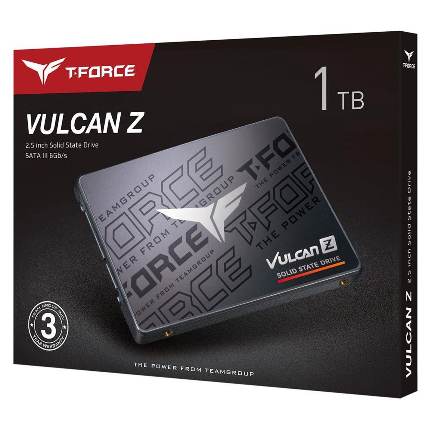 Team Group T-FORCE VULCAN Z 2.5" 1TB SATA III 3D NAND Internal Solid State Drive (SSD) T253TZ001T0C101