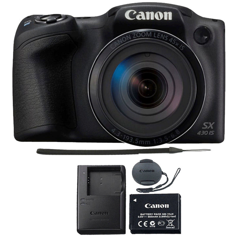 Canon PowerShot SX430 IS 20MP Digital Camera 45x Optical Zoom 