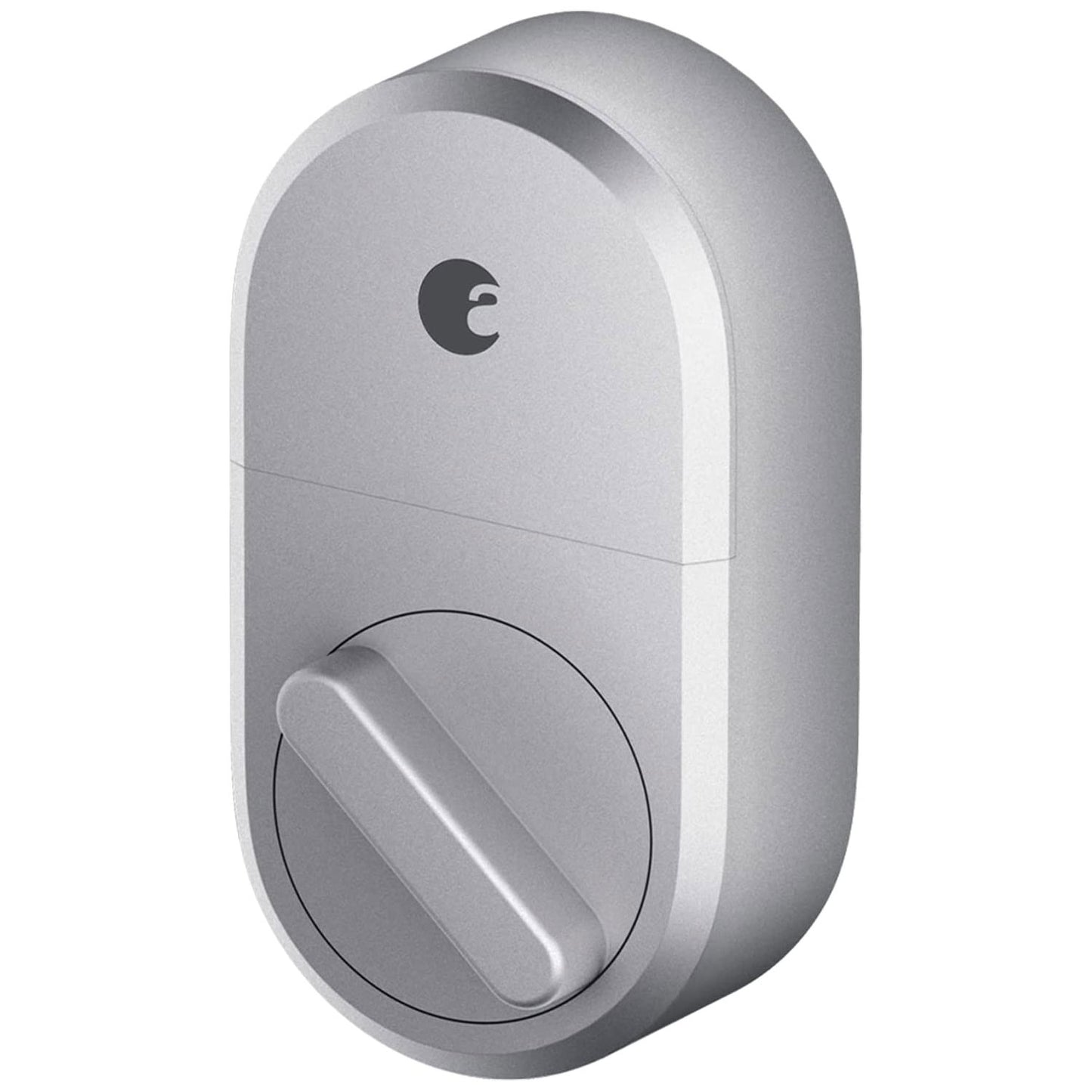 August Smart Lock, 3rd Gen Technology - Silver, Works with Alexa and Google Assistant