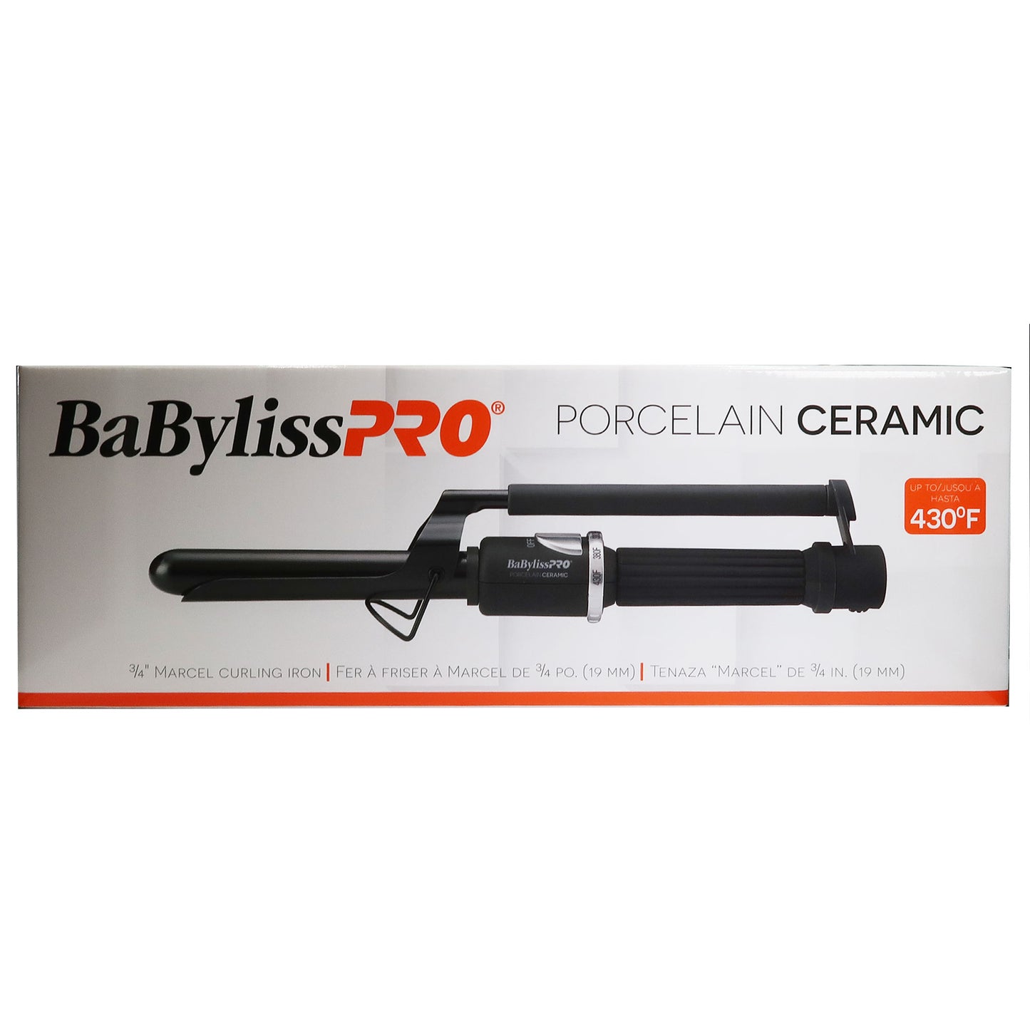 BaBylissPRO Carrera2 Professional Porcelain Ceramic Ionic 1900 Watts Hair Dryer with BaByliss Pro Porcelain Ceramic Marcel Curling Iron - 3/4" BP75MUC