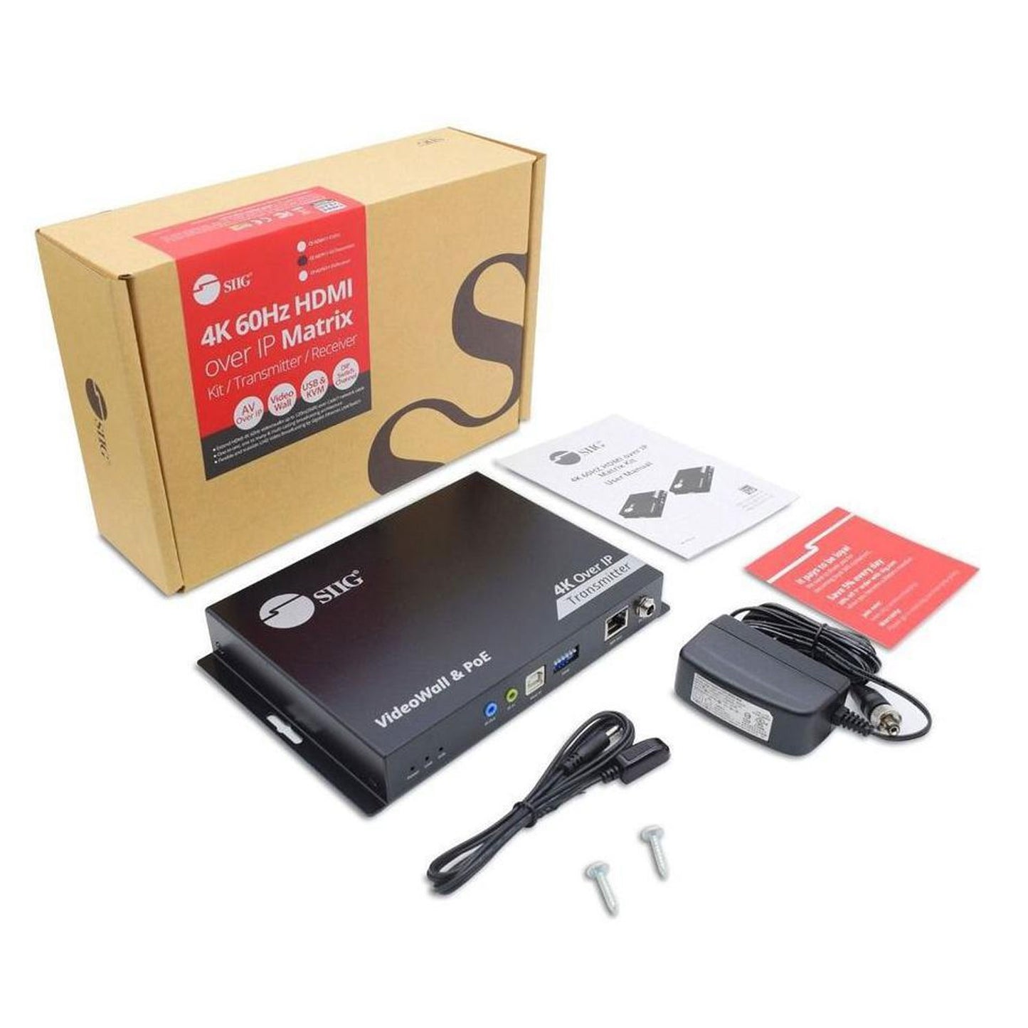 SIIG 4K 60Hz 18Gbps HDMI over IP Matrix Transmitter 396ft CEH27F11S1