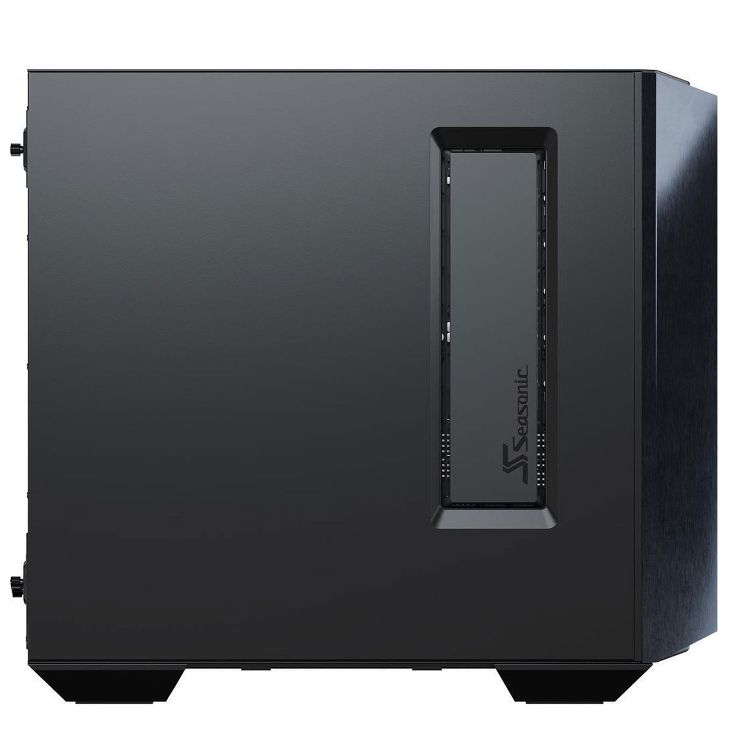 Seasonic SYNCRO Q704 Mid-Tower Case with SYNCRO DPC-850, 850W 80+ Platinum, Reverse-ATX Design, CONNECT Module Cable Management Hub, Large Air Intake with Fan Control in Fanless and Cooling Mode, Side Glass Panel, Pre-installed 4 NIDEC Fans