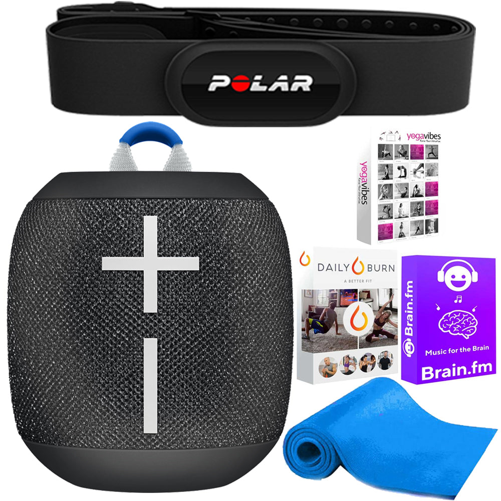 Polar Improved Connectivity H10 Heart Rate Sensor Monitor with Ultimate Ears Wonderboom 2 Portable Bluetooth Speaker Kit