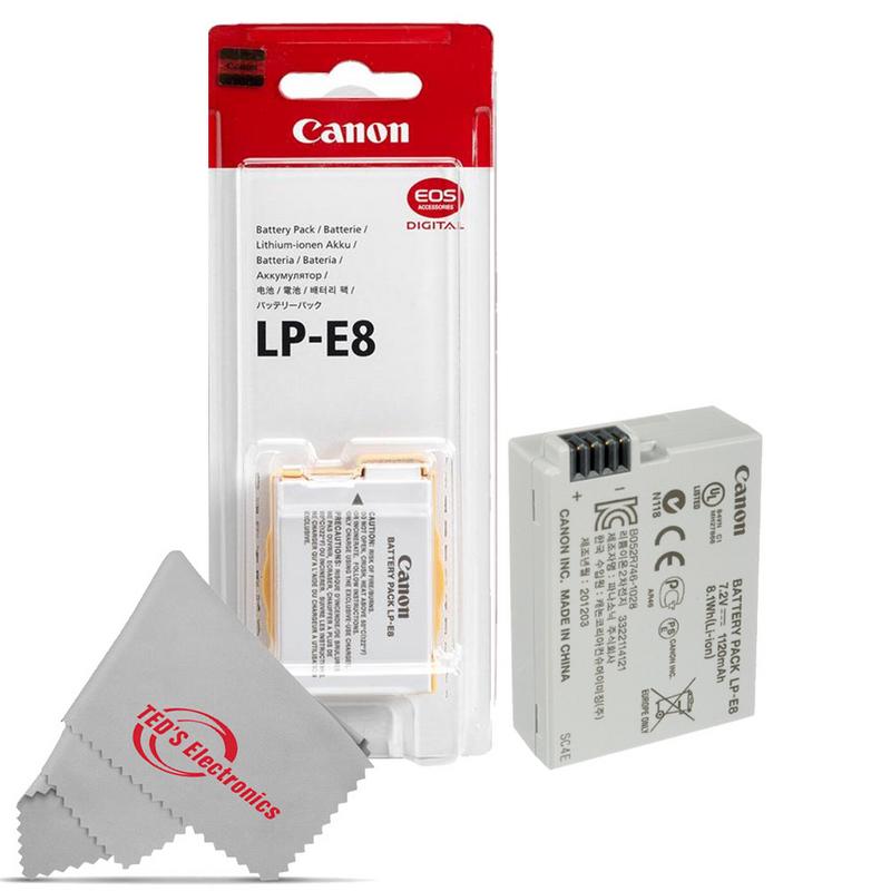 Canon LP-E8 Rechargeable Lithium-Ion Battery Pack (7.2V, 1120mAh) for Canon  EOS Rebel T2i T3i T4i T5i