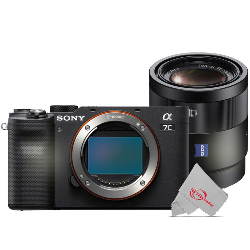 Sony Alpha a7C 24.2MP Built-In Wi-Fi Mirrorless Digital Camera + T Fe 55MM F/1.8 Za e-Mount Lens