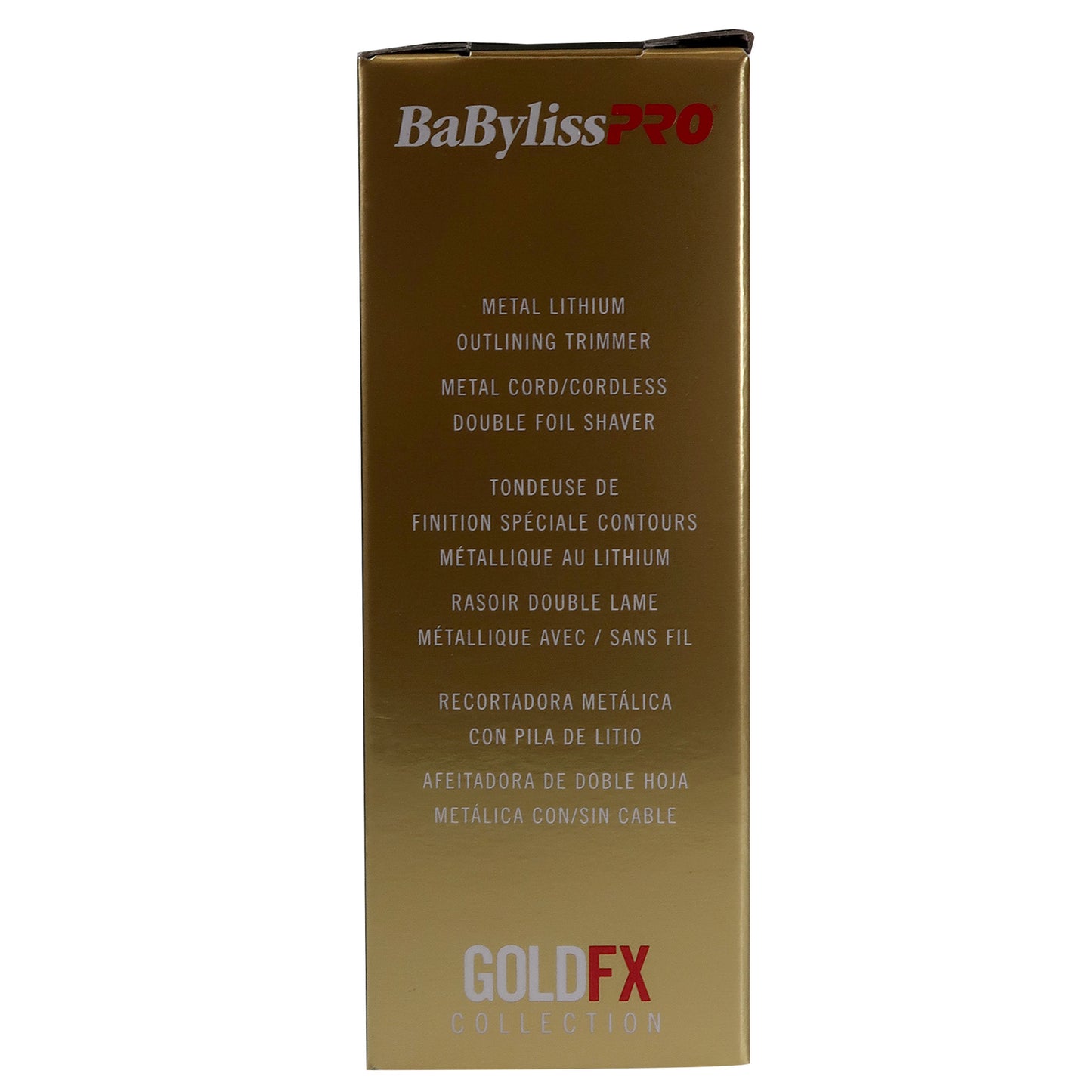BaByliss Pro GOLDFX Collection - Metal Lithium Outlining Trimmer & Double Foil Shaver #FXHOLPK2GN
